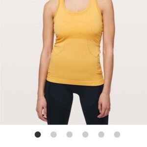 Lululemon Athletica Yellow Tank Top